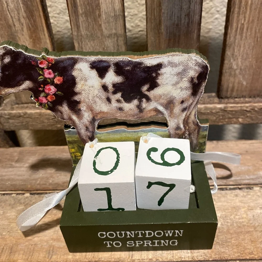 Cow Countdown Calendar To Spring Primitives By Kathy